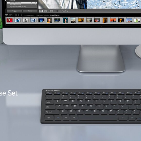 Mini Wireless Keyboard & Mouse Set – Bluetooth, Quiet Clicks - Picture 7 of 15